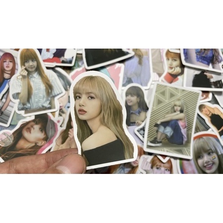 Bộ 25 hình dán BLACKPINK, sticker hình dán LISA, hình dán laptop, pvc chống nước