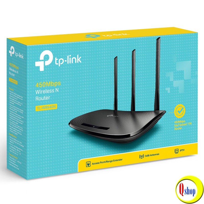 Bộ phát wifi TP-Link 940N Chuẩn N 450Mbps - Chính hãng