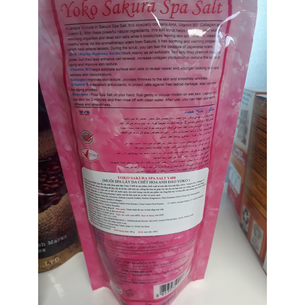 Muối tắm tẩy tế bào chết toàn thân Yoko 300g (nhiều mùi)