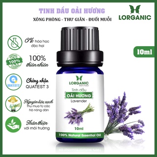 Tinh dầu oải hương nguyên chất Lorganic Lavender 100% Natural Essential Oil 10ml, 50ml