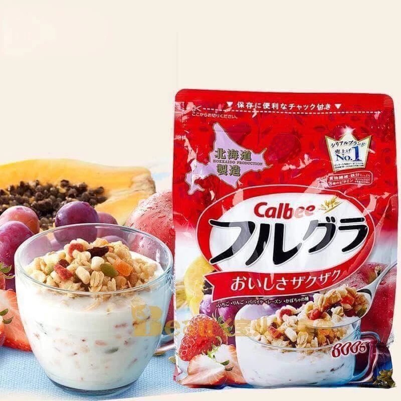 Ngũ cốc Calbee 800gr màu đỏ - Nhật Bản[ Date 12/2020] | Shopee ...