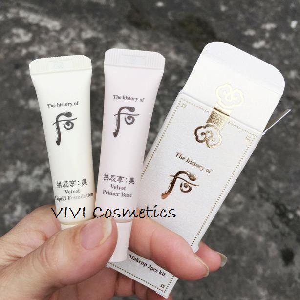 Bộ kit kem nền WHOO Gongjinhyang Mi Velvet Make Up 2pc Kit