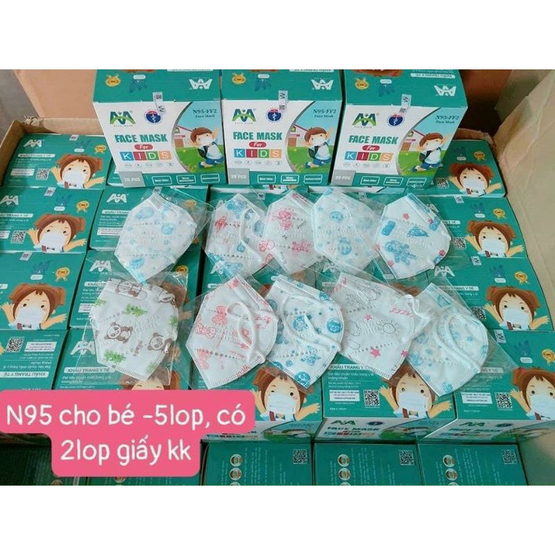 khẩu trang n95 với 5 lớp kháng khuẩn cho bé an toàn và đẹp mắt
