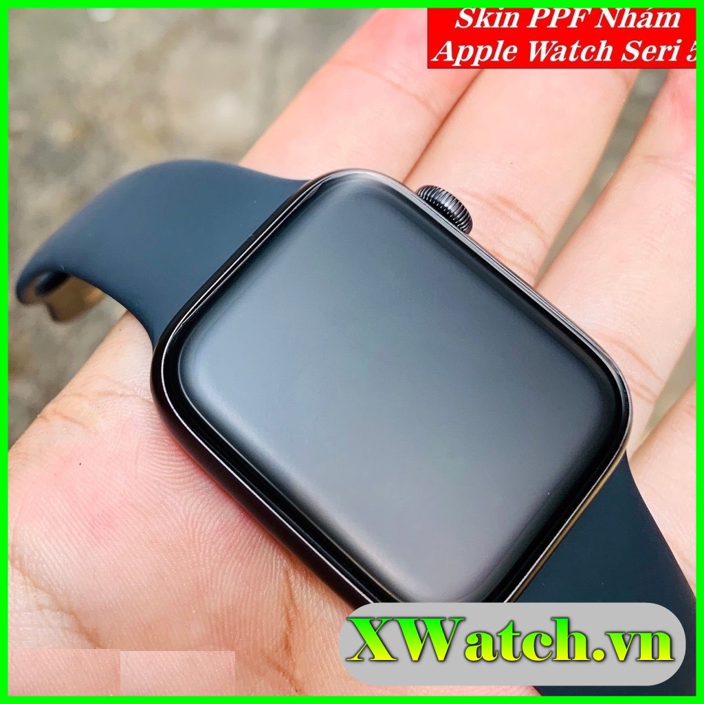 Miếng dán Skin PPF nhám chống vân tay Apple Watch 38mm 40mm 42mm 44mm Seri 1 2 3 4 5 6 chống xướt