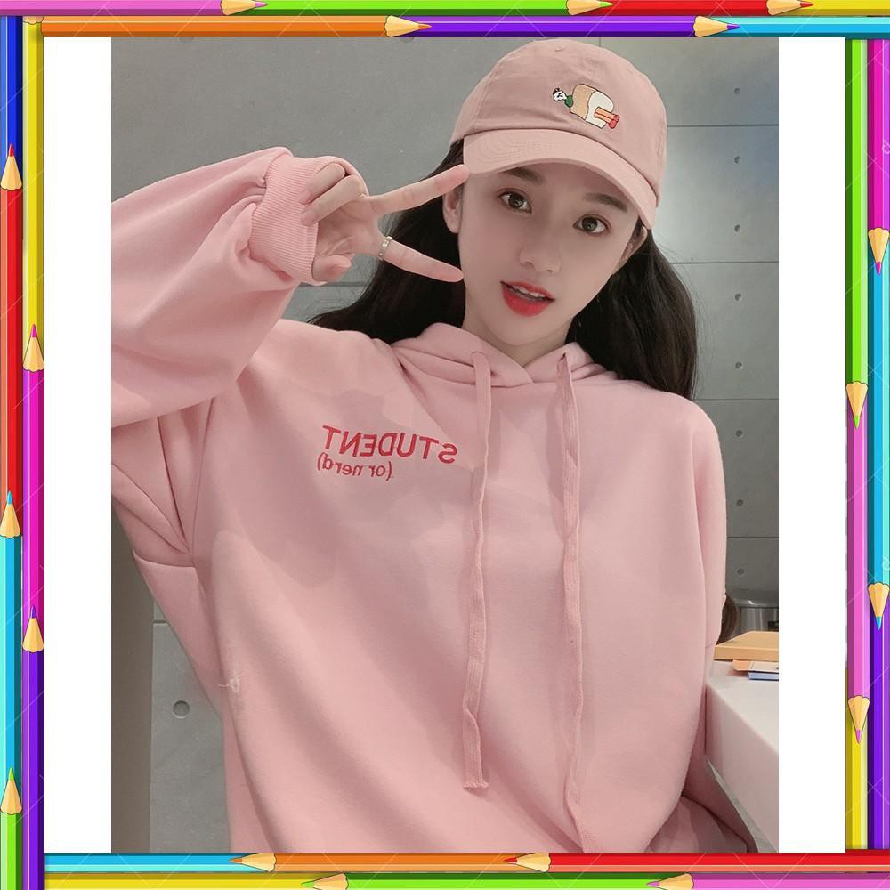 ABC Order 10 ngày_áo hoodie hồng pastel Z1940