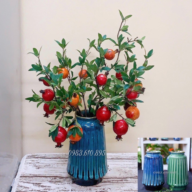 Lọ Hoa Bình Hoa Decor Gốm Sứ Bát Tràng