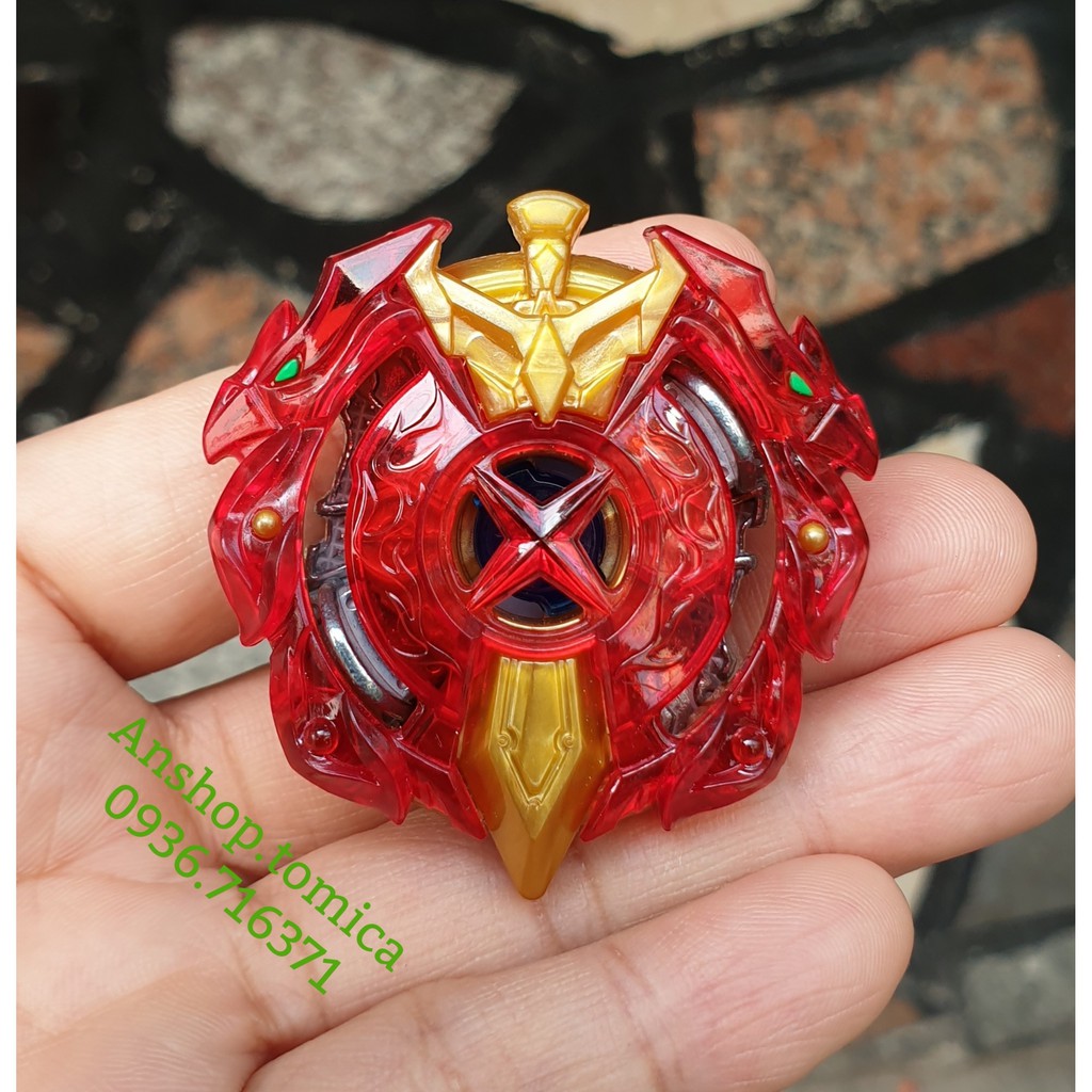 Con Quay Takaratomy Beyblade burst B23 màu đỏ, quay phải, không kèm phóng quay