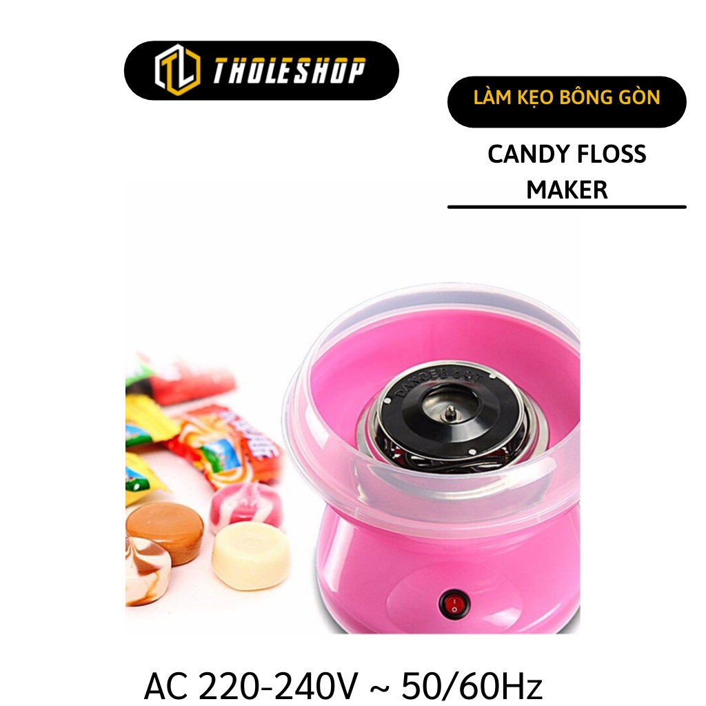 Máy làm kẹo bông gòn Candy Floss Maker CL-1288 tại nhà an toàn, tiện lợi, tiết kiệm thời gian màu ngẫu nhiên 2309