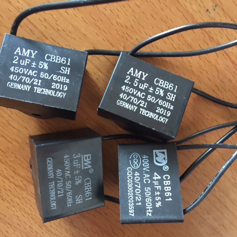 Tụ quạt 450VAC 50/60Hz