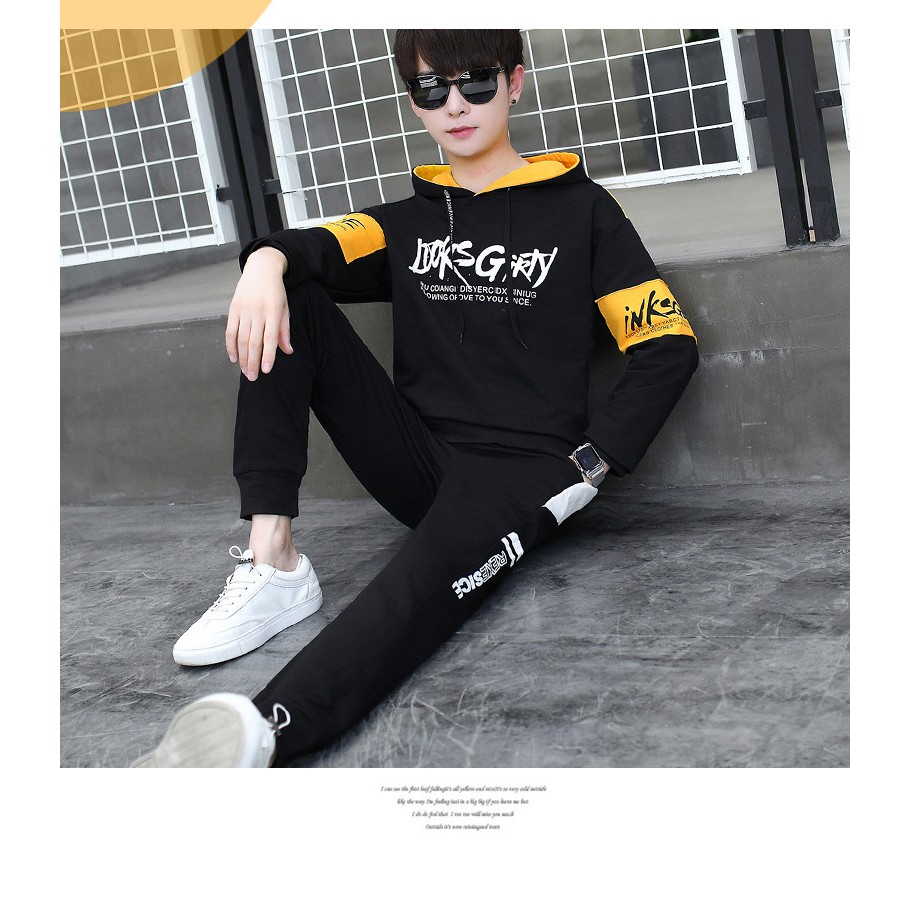 Bộ Nam Thu Đông Dài Tay - Áo Thun Nam Dài Tay Quần Dài Nam Unisex Chất Nỉ Cotton - HD Shop Quần Áo Thời Trang