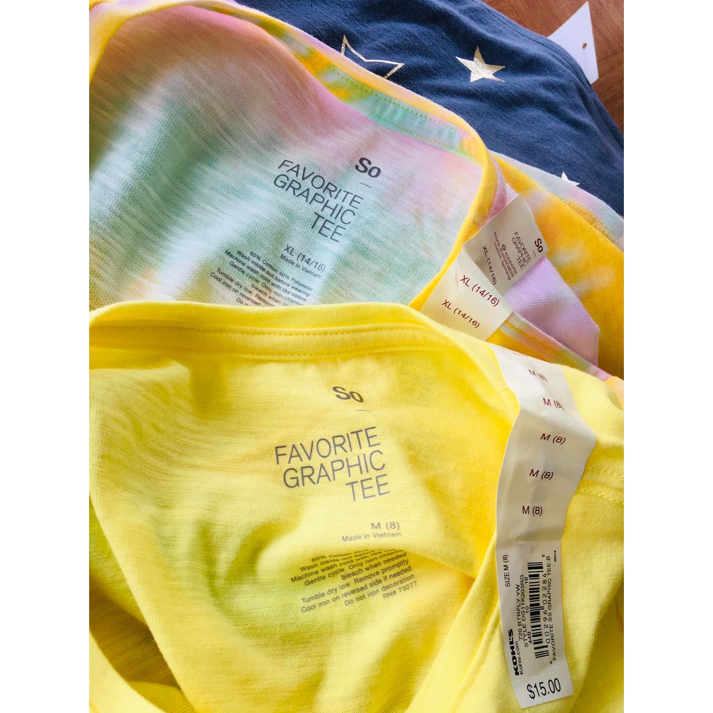 Áo thun bé gái hãng So dòng size đại 4T-20T