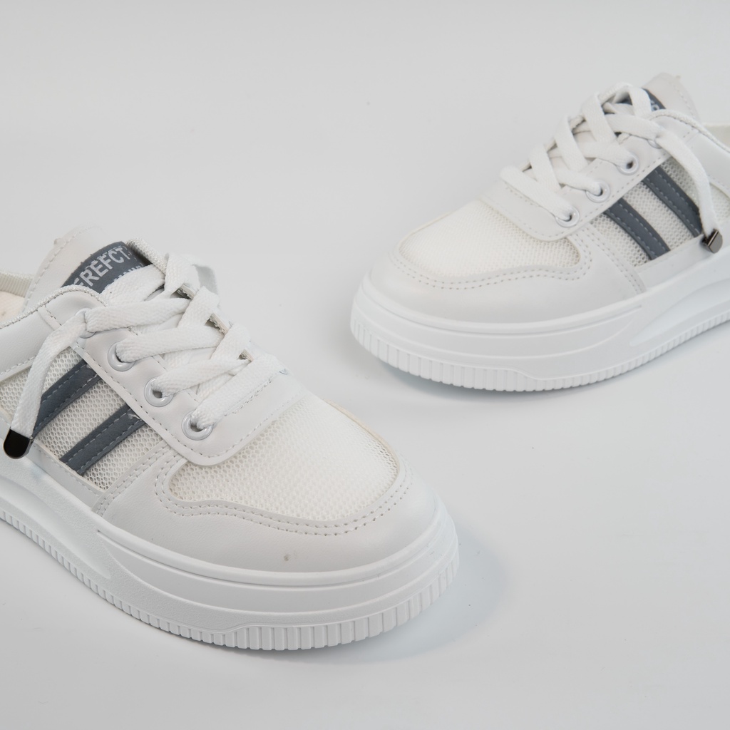 Giày Sục Nữ Đạp Gót Mules Hở Gót Sneaker Đế Cao Thể Thao - FOX010