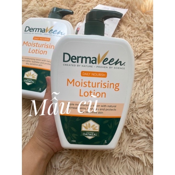 KEM DƯỠNG ẨM DERMAVEEN EVERYDAY MOISTURISING LOTION 1 LITRE_ CHUẨN ÚC