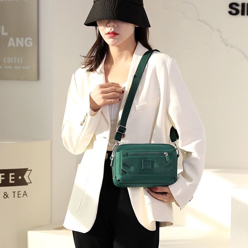Túi Đeo Chéo Canvas Chống Thấm Nước Phong Cách Hàn Quốc Beg Tangan Wanita Murah Cantik Cho Nữ