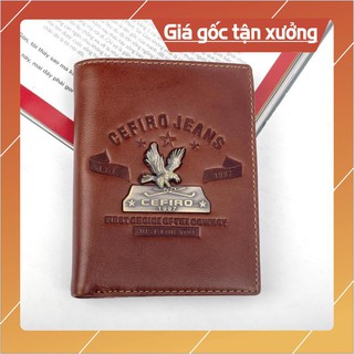 Ví Da Nam PK24 CEFIRO Đại Bàng, Da Thật 100% Nhập Khẩu USA, Bảo Hành 3 Năm