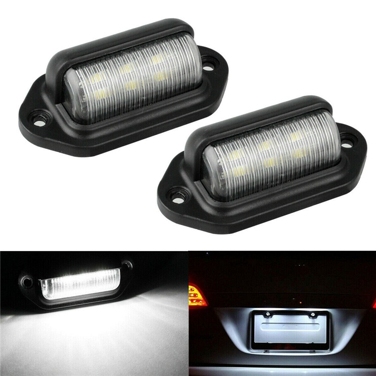 Đèn Chiếu Sáng Soi Biển Số Xe Ô Tô Xe Máy 6SMD