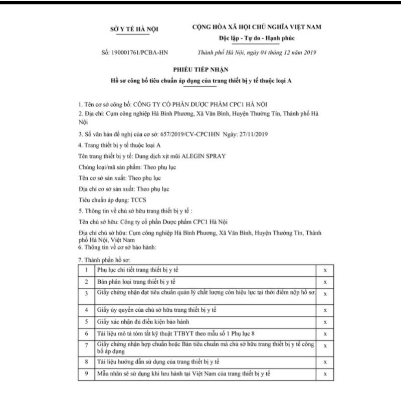 Xịt Viêm Mũi Dị Ứng ALEGIN – An Toàn Cho Trẻ Nhỏ &amp; Phụ Nữ Có Thai