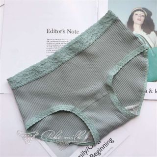 Quần chip thun gân co giãn phối ren