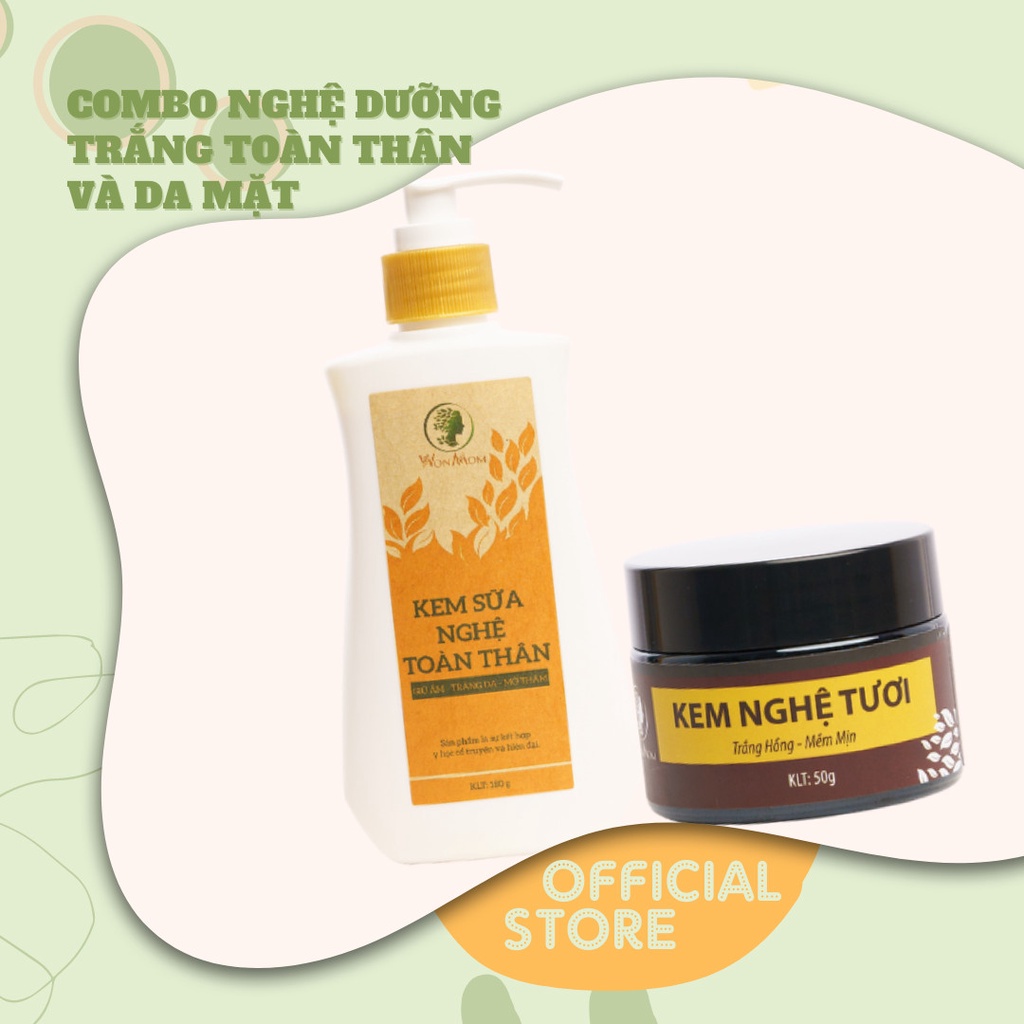 Bộ dưỡng da mặt và toàn thân cho mẹ bầu và sau sinh WonMom, dưỡng sáng da giảm thâm sạm.