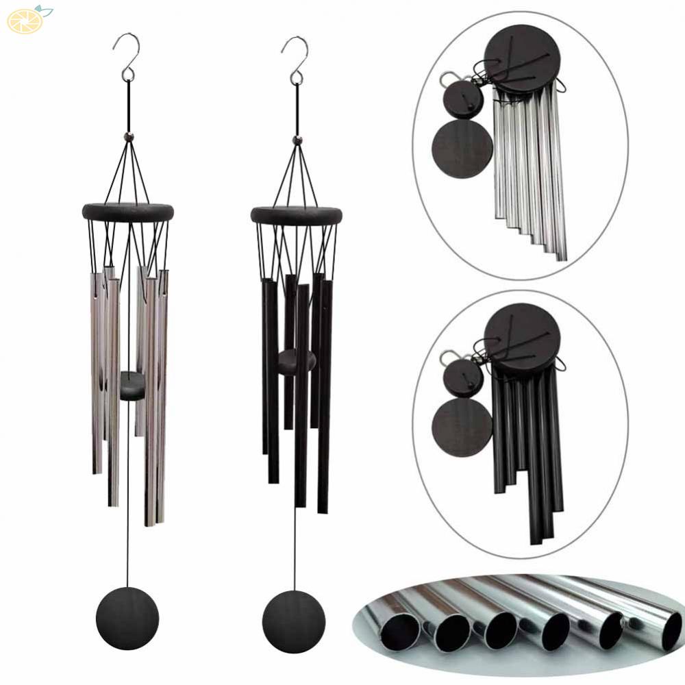 【VARSTR】Windchime Antique Copper Metal Pendant Hanging Yard Garden Tubes Bells