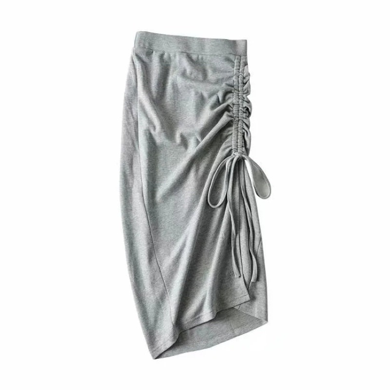 Chân váy Nữ, Chân váy xẻ tà dây rút dáng dài co dãn