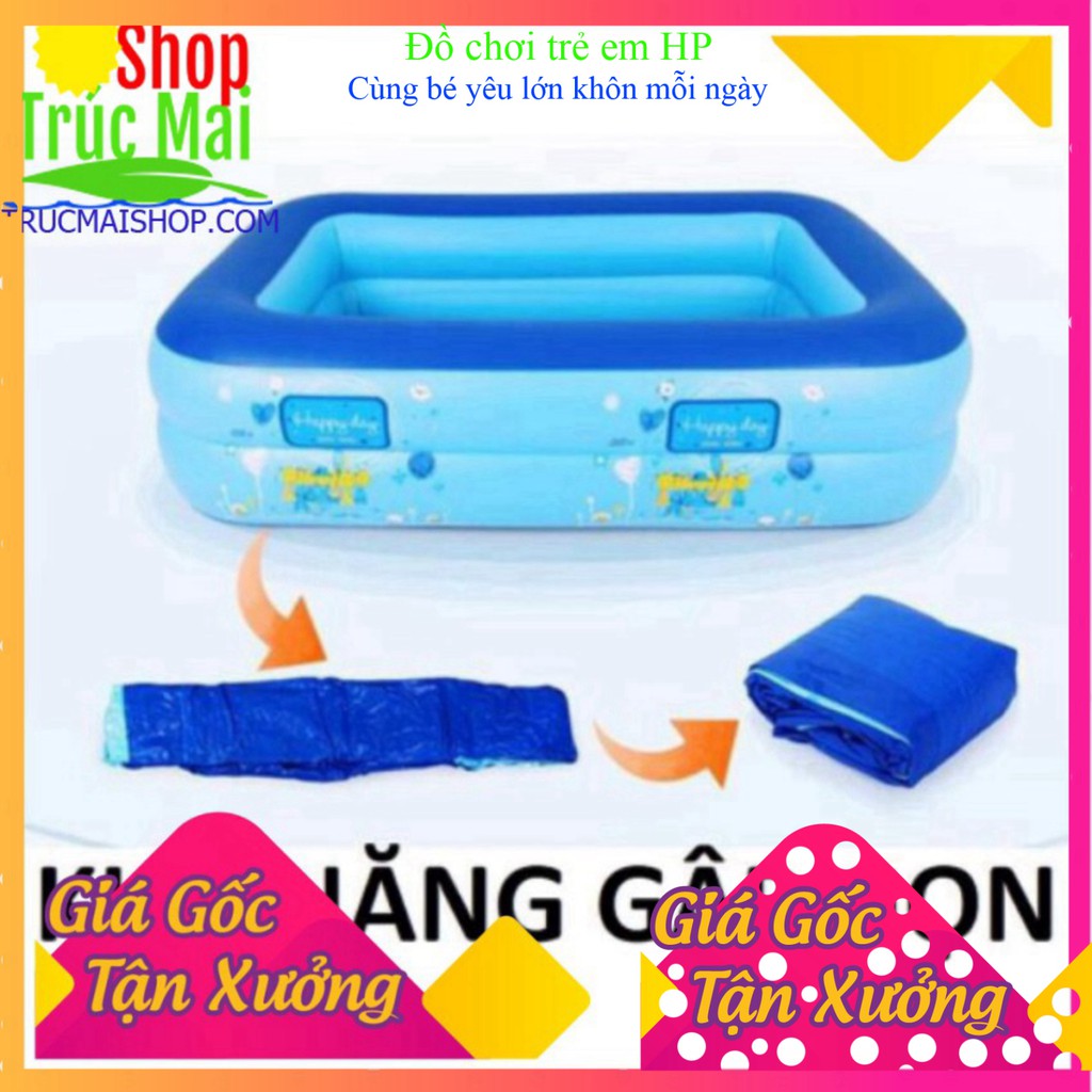 [ Loại Cao Cấp] bể bơi phao Bể Bơi Phao Cho Bé 1M2,1M3,1M5,1M8,2M1,2M6 Chất Liệu PVC Loại 1 Siêu Dai,Siêu Bền.