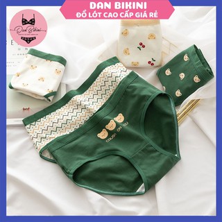 Quần Lót Nữ ❤️FREESHIP❤️ Quần Cotton Nữ họa tiết gấu xanh đáng yêu ngộ nghĩnh mã 1768