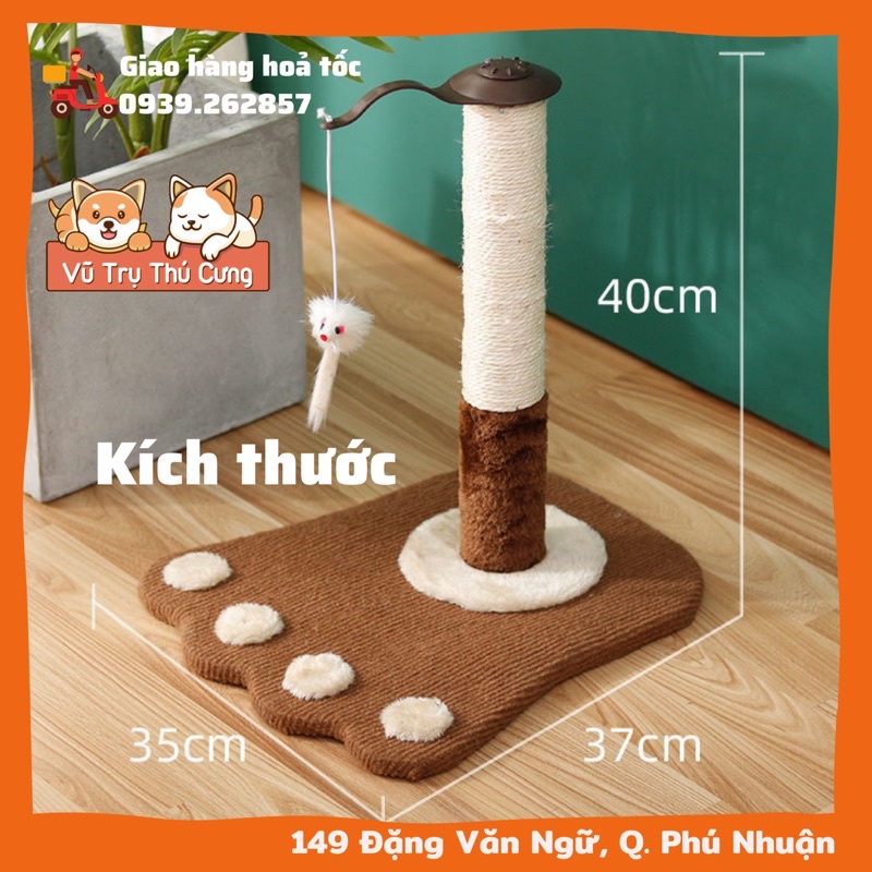 Đồ chơi Cây cào móng 3 tầng cho Mèo Cat Tree kèm chuột