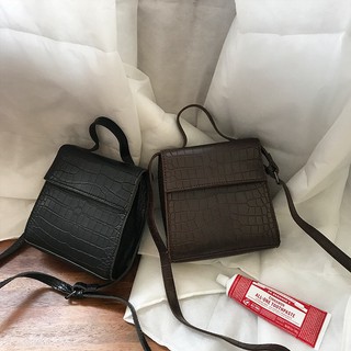 Túi xách nữ đeo chéo, Túi nữ đẹp, Túi đeo chéo nữ Da PU sần mẫu mới thời trang Hàn Vintage + tặng quà ngẫu nhiên