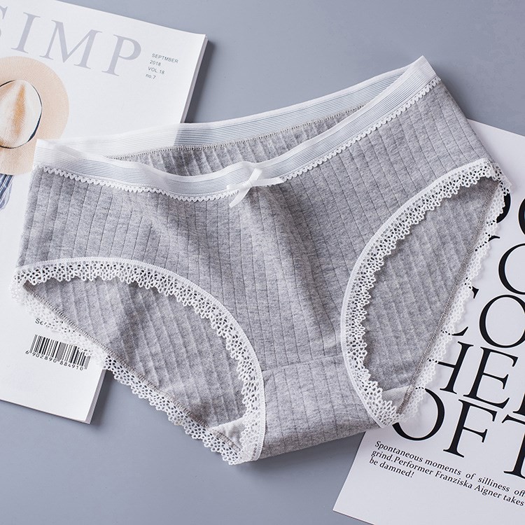 [Mã WASTDEP giảm 5K đơn bất kì] Quần lót nữ cotton viền ren siêu mềm mỏng mát QC45 | BigBuy360 - bigbuy360.vn