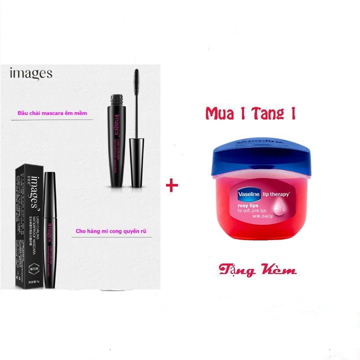 Mascara giúp lông mi dài và cong vút IMAGES tặng son dưỡng vaseline