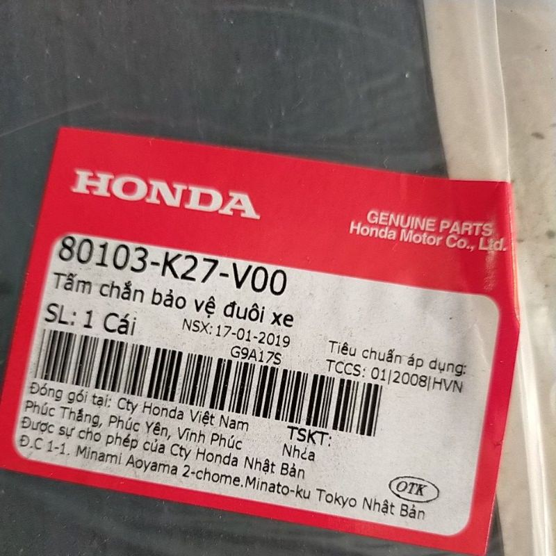 Cao su chắn bùn Honda Air Blade 125 2013-2019
