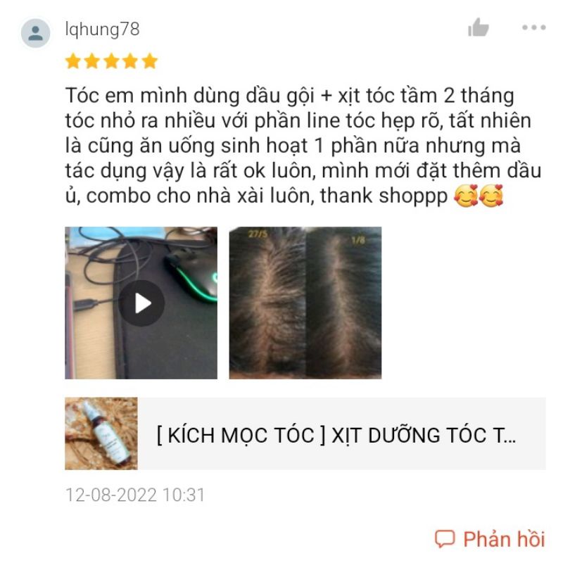 XỊT DƯỠNG KÍCH MỌC TÓC BƯỞI VÀ BIOTIN