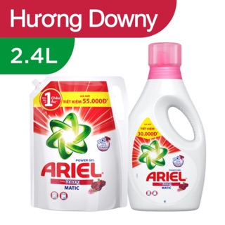Nước giặt Ariel 2,4lit hương downy - dịu nhẹ cho bé
