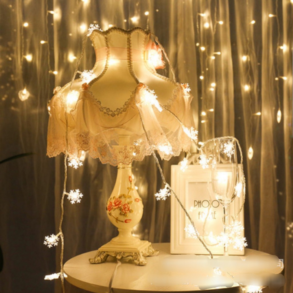 ĐÈN BÔNG TUYẾT Fairy Light trang trí lễ hội, noel, Tết
