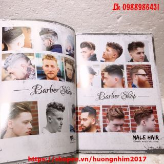 Cuốn tạp chí barbershop bao gồm nhiều hình ảnh về các óc nam từ cổ điển hiện đại