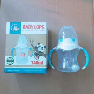 (bhav) Bình Sữa Baby Lops Cổ Rộng Tay Cầm 140ml Siêu rẻ