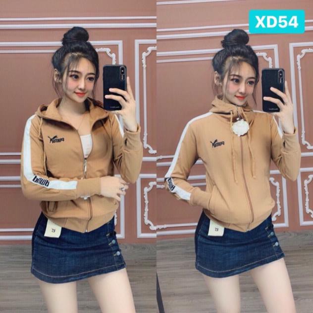 Áo khoác nữ Áo khoát nữ thun da cá chống nắng tản nhiệt P.m.a sọc tay xitin hàng chuẩn shop-A368
