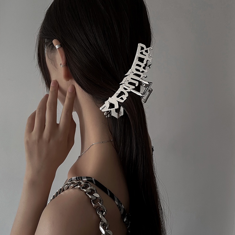 Kẹp Tóc Kim Loại Bóng Thời Trang Hàn Quốc Cá Tính Cho Nữ