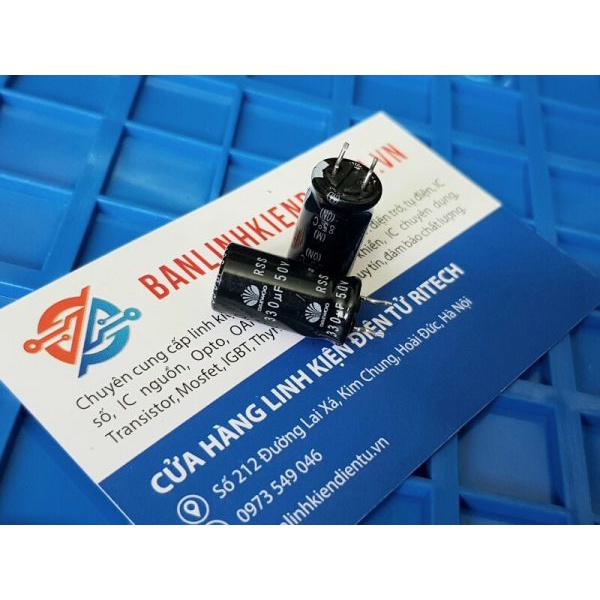 Tụ hóa Daewoo RSS 330uf 50v kích thước 10x20mm