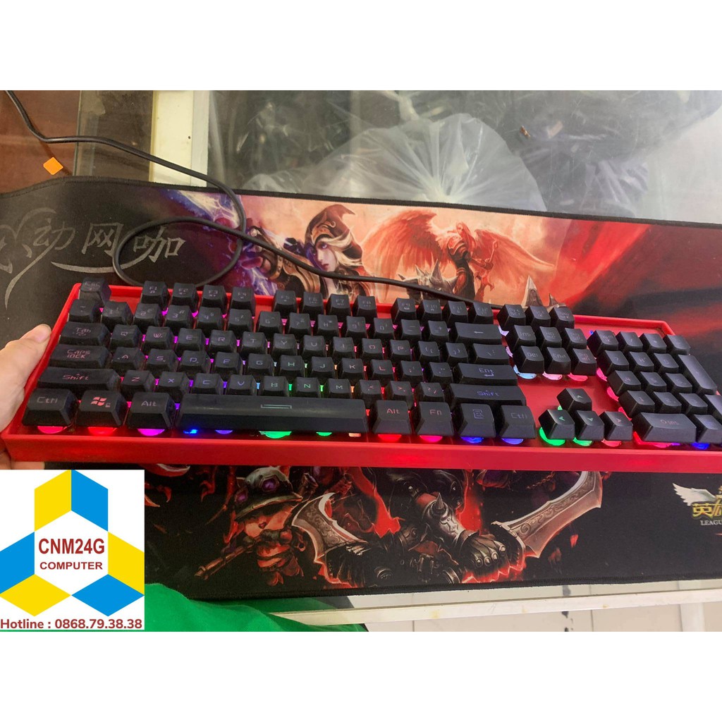 Bàn Phím Giả Cơ Chuyên Game Có Dây Motospeed K10 LED 7 Màu - Đỏ - Hàng Nhập Khẩu cũ