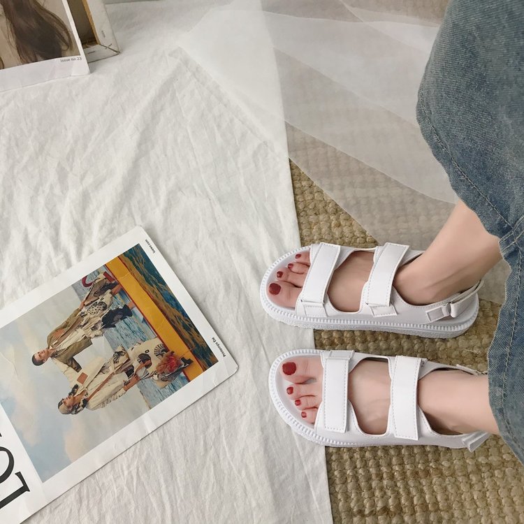 [ Mã 66CBSALE giảm 30K đơn 200K] Xăng đan Đế Bằng Mũi Tròn Thời Trang Dành Cho Nữ | BigBuy360 - bigbuy360.vn