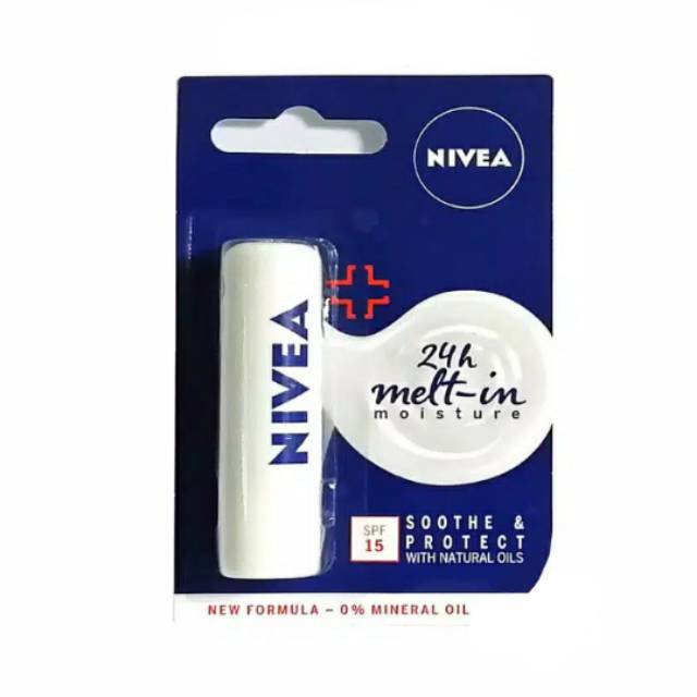 (hàng Mới Về) Son Dưỡng Môi Nivea Soothe & Protector Spf 15 24h Giữ Ẩm Chống Nứt Nẻ