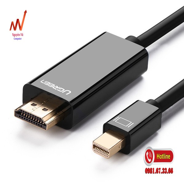 Dây chuyển đổi Mini DisplayPort to HDMI dài 3m chính hãng Ugreen 10436