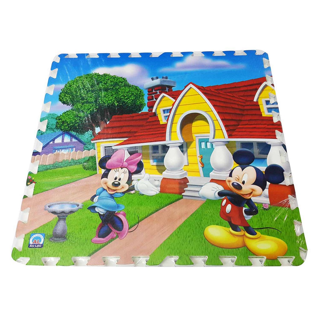 Bộ 4 miếng thảm lót sàn mẫu công chúa, mickey 60x60cm/tấm