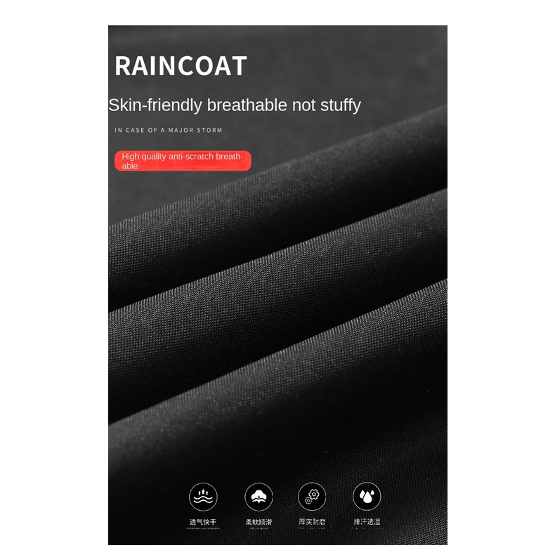 Bộ Áo Mưa Vải Oxford Dày Dặn Phản Quang Dành Cho Người Lớn