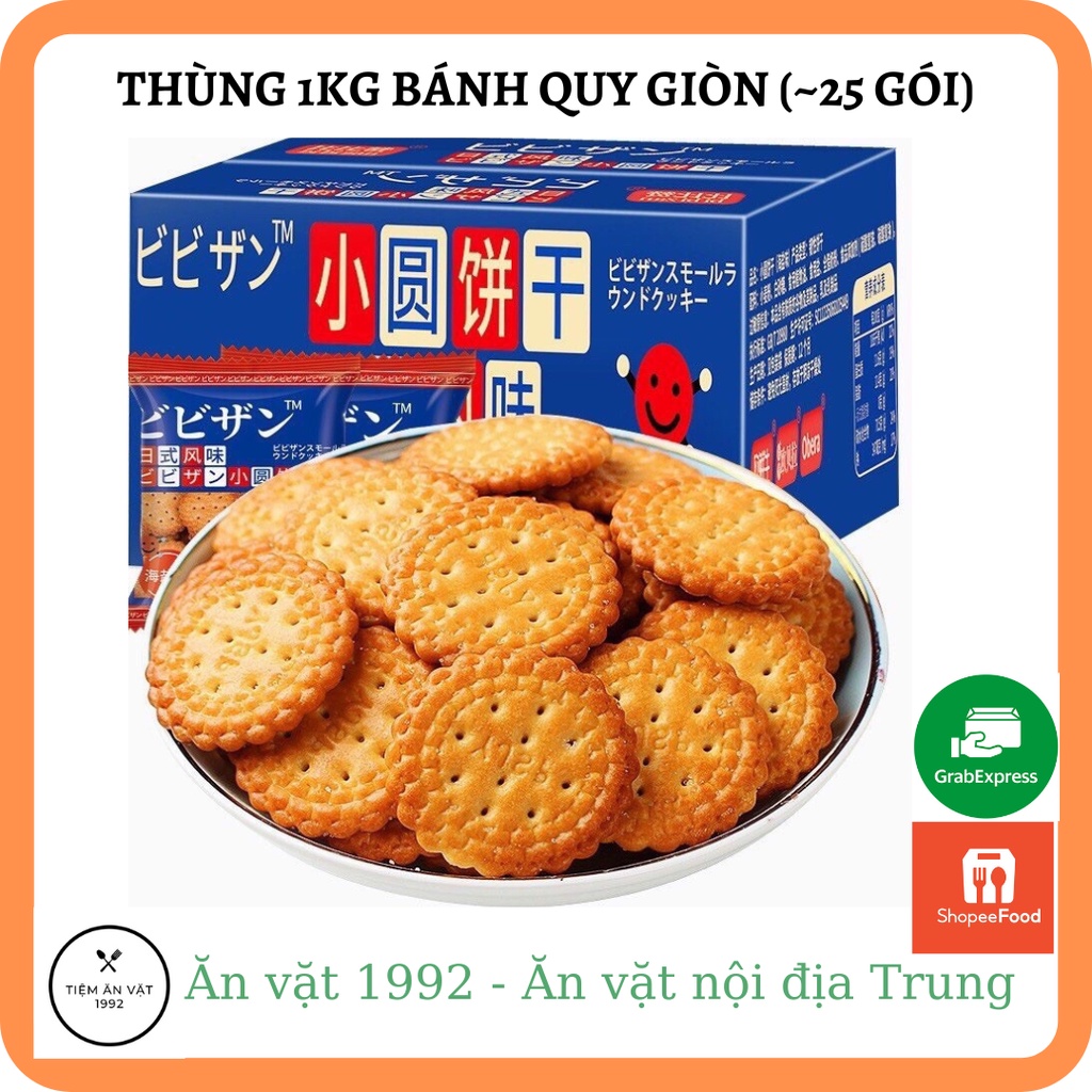 Thùng 1kg Bánh quy giòn