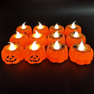 Đèn LED nến bí ngô Halloween