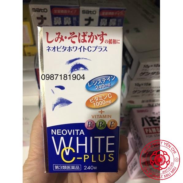 Viên uống trắng da, mờ thâm nám Vita White Plus 240 viên Nhật Bản