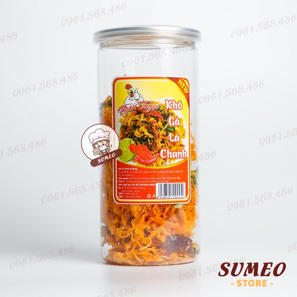 Khô Gà Lá Chanh Xé Cay Khô Gà Xé Cay Lá Chanh 300g Sumeo Store